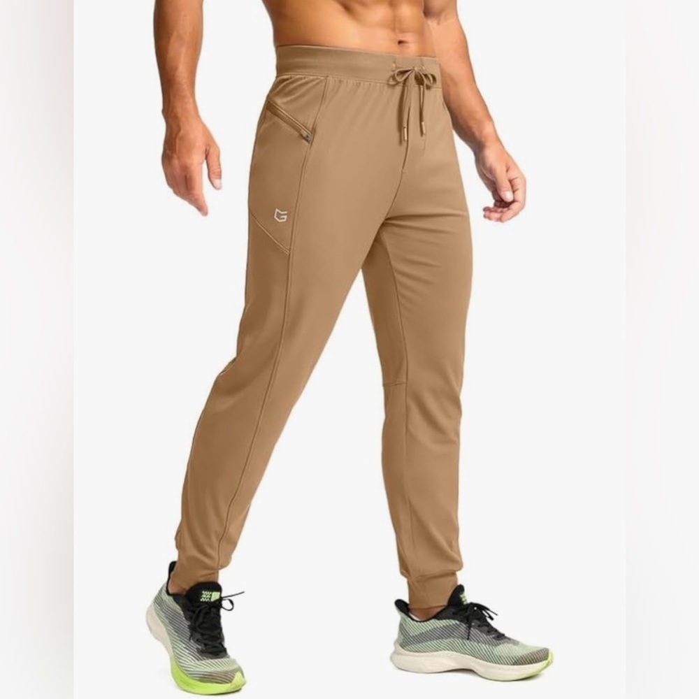 NWOT G Gradual Men's Joggers with Zipper Pockets Sz L